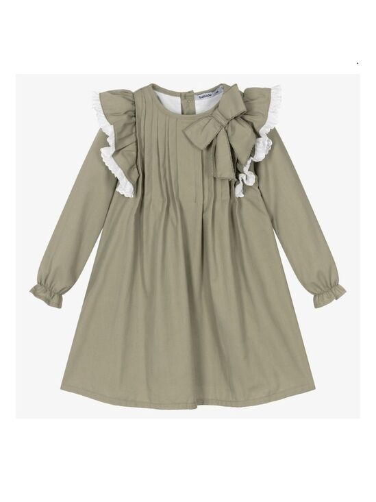Other - girls Green Bow & Ruffle Dress